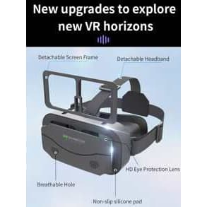 (Sort) VR-briller, bærbare briller til 3D Virtual Reality-film