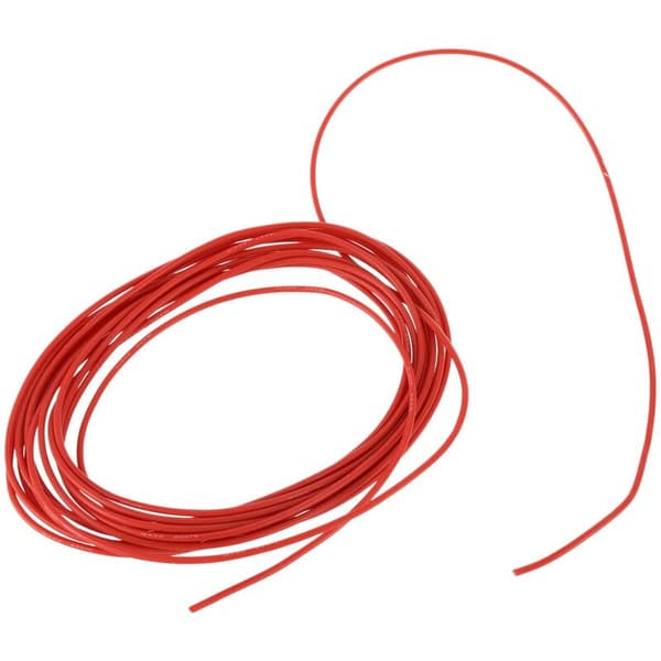 Silikonekabel Høj temperatur Silikoneledning Sort 22 AWG 5Meter