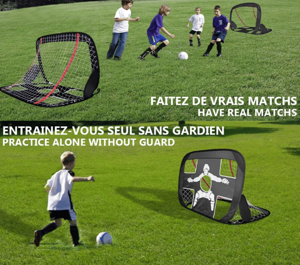 1-pack, Red Portable Soccer Goal, Foldable Goal, Pop-up Soccer