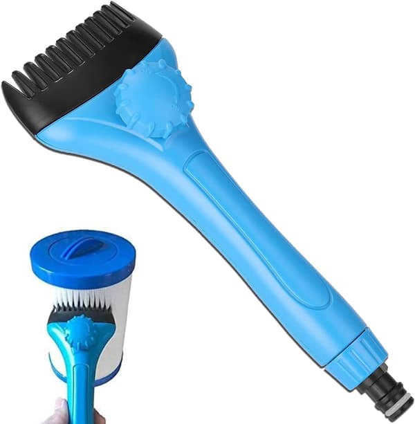 1 x Poolfilterrensebørste, 25CM Bærbar Jet Cleaner Pool F