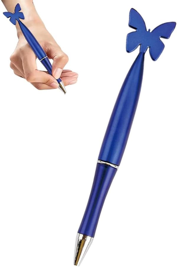 paperitavara perhonen sininen Schmetterlingsstift - Blauer Schmetterlingsstift