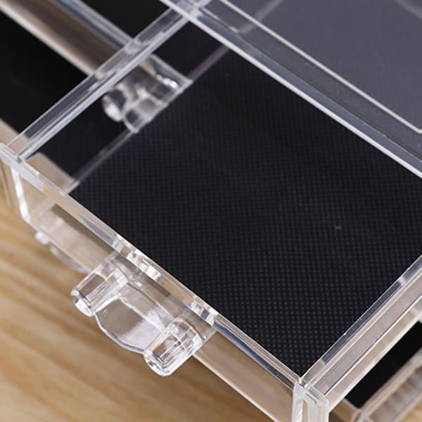 Makeup Kosmetisk organizer til smykker Hårtilbehør Badeværelsesdisk Transparent