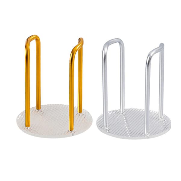 Disposable Cup Dispenser Holder Water Tea Cups Dispenser Rack Shelf (Gold)