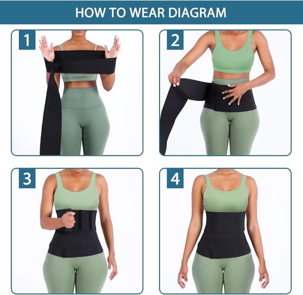 Taljetræner, Wrap Waist Trainer Band til kvinder