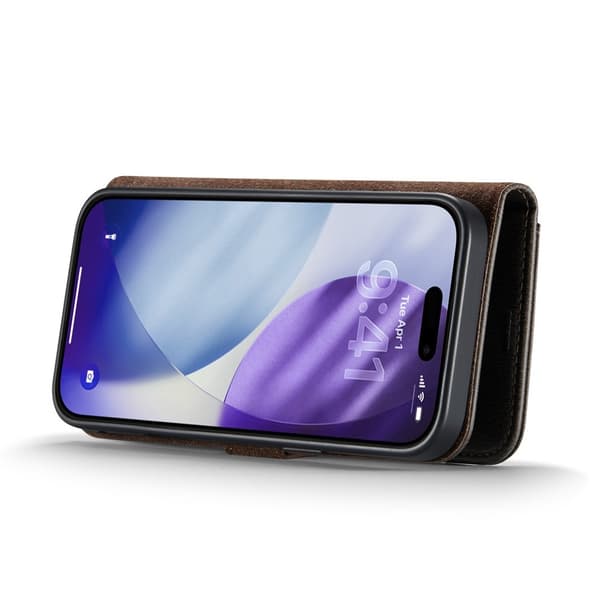 DG MING iPhone 17 Pro Max 2-i-1 Magnetisk Pung Etui - Grå grå gray