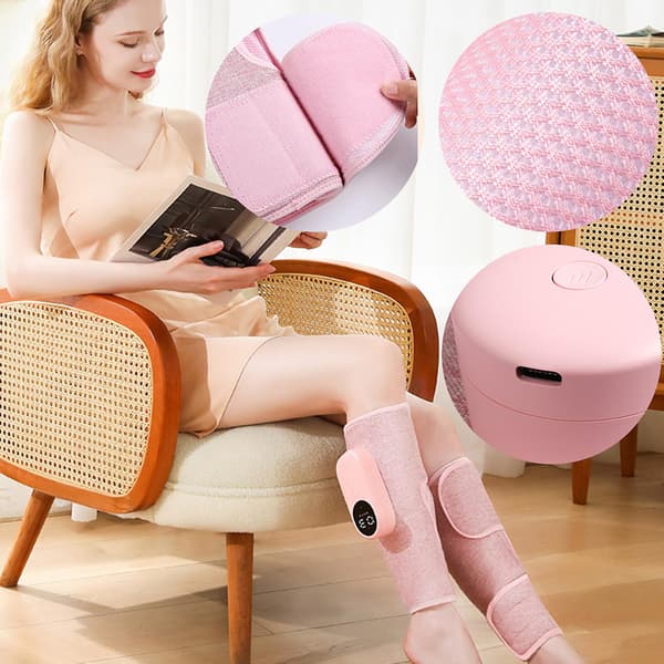 Smertelindrende benmassager, bærbar benmassageapparat til hjemmebrug [DB] Grå 2 stk. Grey 2pcs