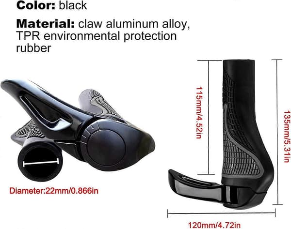 Bicycle Handlebar Grips, Ergonomic Bike Grips
