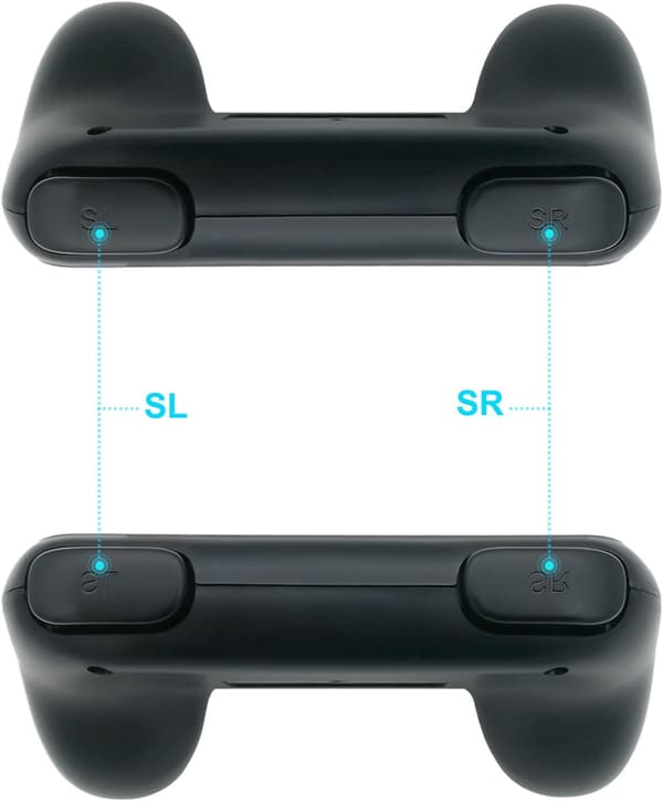 Black (2-pack) - Grip Holder Compatible with Joy Con for Switch & OLED Model, Comfort Controller Grip