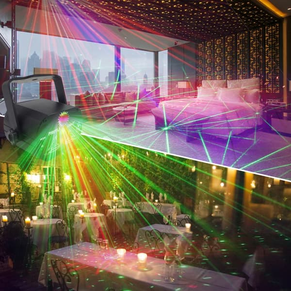 Mini laser light UV6 holes 60 figure USB pattern starry sky pr