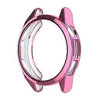 Compatible with Huawei Watch GT Runner Electroplated TPU Watch Protective Half Case (Pink)