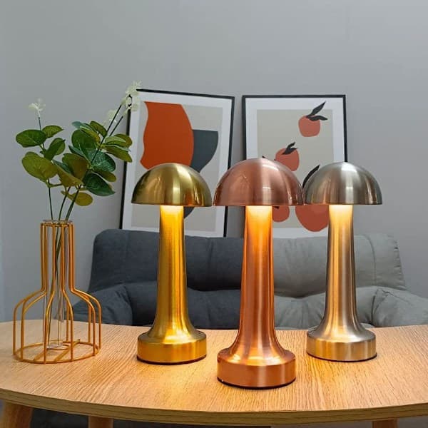 Genopladelig LED-bordlampe med berøringssensor, skrivebordslampe, sengelampe, restaurant [PL]