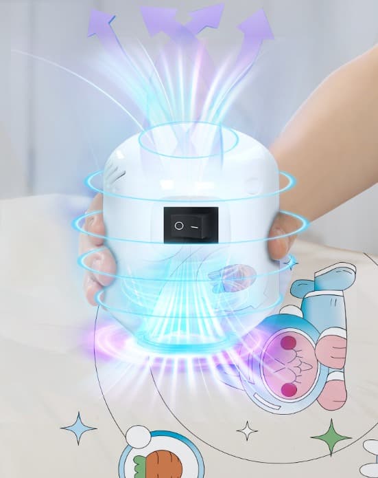 Elektrisk luftpump för komprimering av vakuumförvaringspåsar (vit)