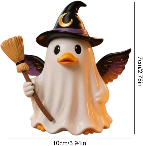 Halloween-aavehahmo hartsiaaveet ankkaveistoskoriste -