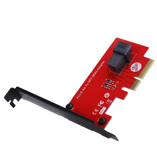 SFF-8643 til PCI-E 4X Adapterkort Konverter med 1 Mini-SAS HD 36Pin Hun-forbindelse