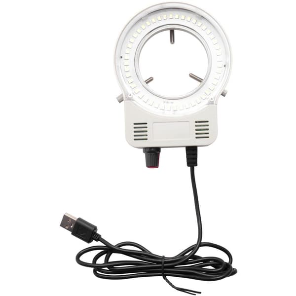 48 LED industriel mikroskopkamera lyskilde ringlampe lys belysning lampe justerbar lysstyrke USB-interface