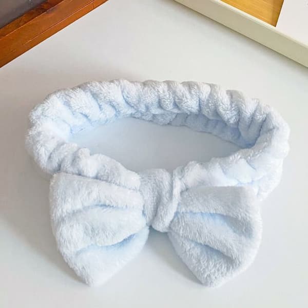 Bandeau Spa - AVIZAR - Blød i Fleece - Antislip - Vaskbar - Blå Blå