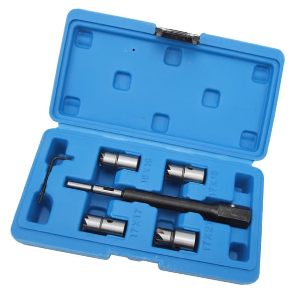 5 Pcs Diesel Injector Seat Tool Kit, High Hardness Robust Practical with Hex Wrench for CDI Engines