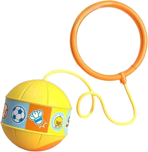 Ankle Skip Ball with LED Light, Outdoor Exercise Skip Ball - Skip Ball for Teens and Adults, Exercise and Coordination Game, Garden