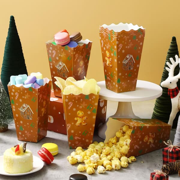 24 stk. julepopcornæsker Peberkagehus Snackspande vare_pakke_antal - item_package_quantity