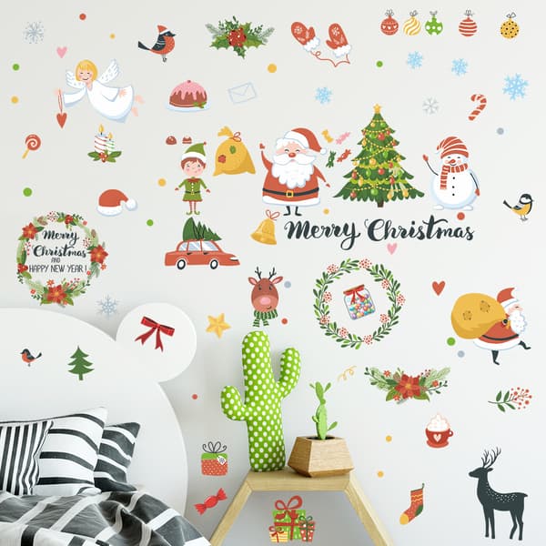 Christmas Combo Decorations Wall Decals Winterland Friends Arou