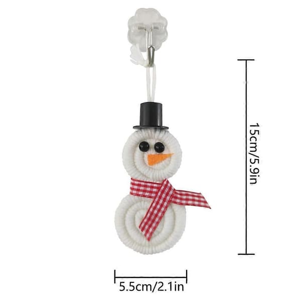 10 Pieces Snowman Christmas Tree Decorations Hanging Ornaments