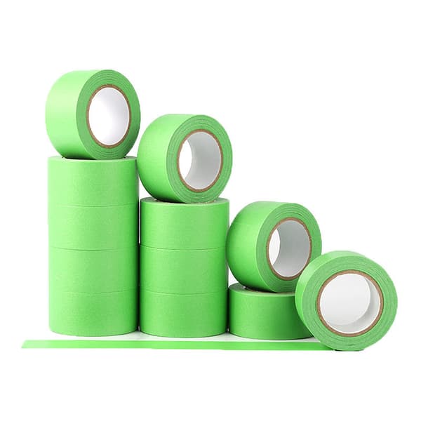 10 stk. 24 mm grøn malertape med lav klæbeevne, malertape til kunstnere, malere, der dekorerer ca. 25 mm