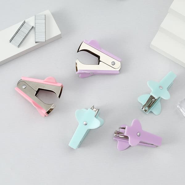 3-pack Professional Staple Remover with Steel Jaw, Mini Staple Remover
