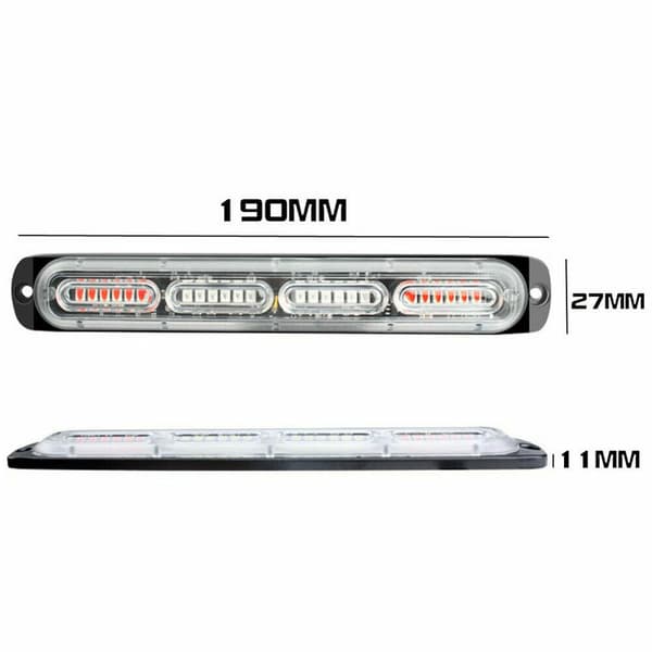 2 pcs 24 LED Car Truck Emergency Warning Light Strobe Light