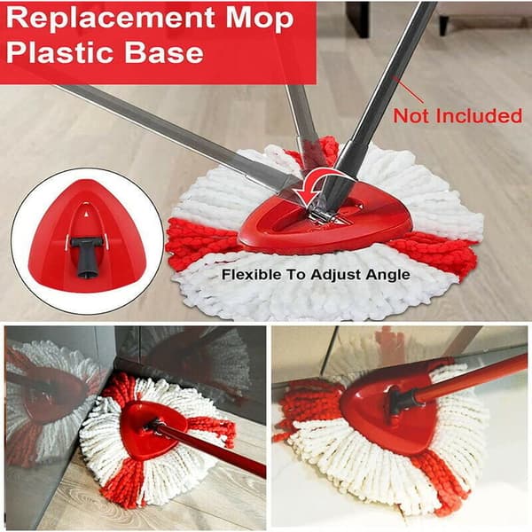 4 stk mikrofibermopphoder + 1 mopphode kompatibel med Vileda 2-i-1 Turbo-mopp, O-Cedar,--