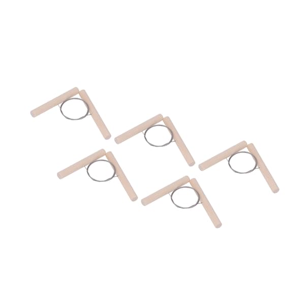 5 Pcs Wire Clay Cutter with Wooden Handle Steel Wire Ceramic Cutting Tool for Sculpture Craft