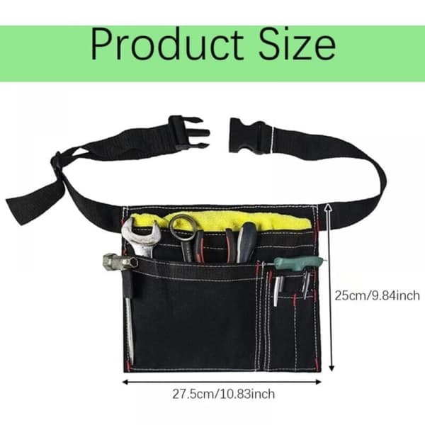 Oxford Cloth Tool Belt, Adjustable Tool Belt Pocket, Adjustable Tool Pocket, Tool Belt Pocket, for Home, Garden, Motorcycle-FA-