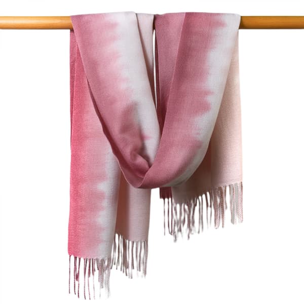 Pashmina-sjaler Dame Sjal Vævede Aftenkjoler Bløde Store Tørklæder til Bryllupsgaver (Rosa)