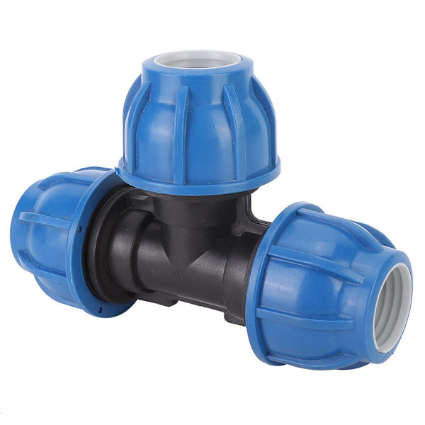PE Plastic Water Pipe Fitting Accessories 32mm T-connector for Pipe Connection