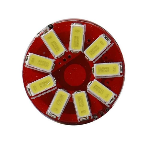 10 stk T10 3014 afkodningslampe til bil 57SMD elektrodeløs LED d