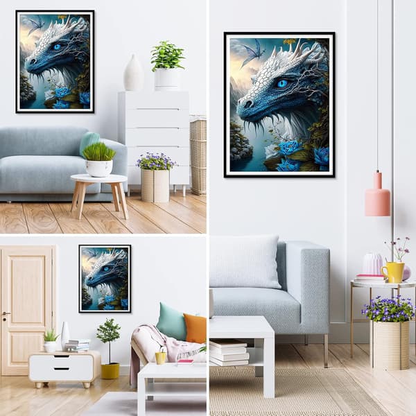 5D Diamantmaling 30x40cm Dragelegende 44