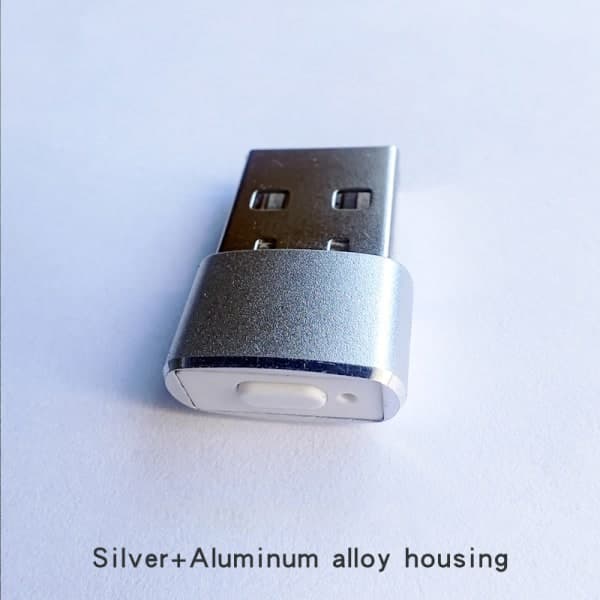 Mus Jiggler Uopdagelig Automatisk Rører USB-Port Ryster Sølv Sølv Silver