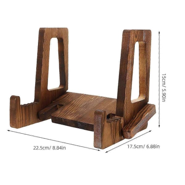 Vinylplade Display Stand Træ Album Display Rack til Plader Foto Notesbog - tfrf