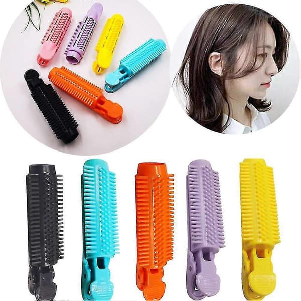 Hair Styling Tool Hair Rollers Hair Clip Curling Iron Wave Fluffy 3pcs Root Roller Self-Grip Accessory Purple