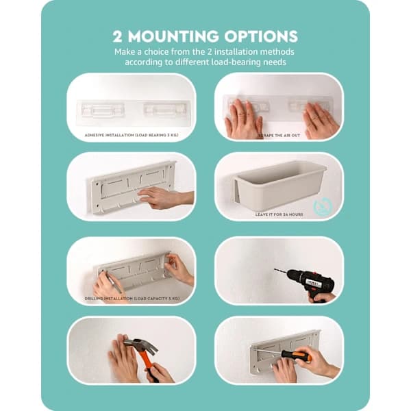 2-pack Sliding Cabinet Baskets, Pull-Out Under Sink Organizer for Kitchen and Bathroom, Wall Mounted, Grey Grey