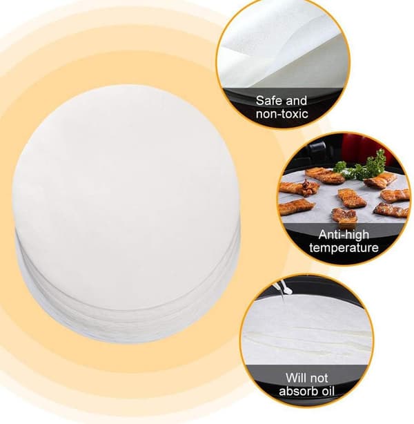 100 stk Non-Stick Papir, 9 \" Runde Non-stick Papir Bakeplateunderlag T