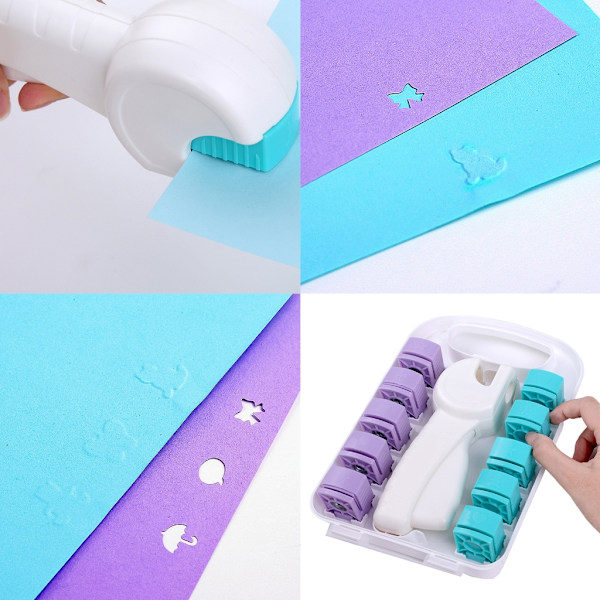 Artistic Hollow Document Hole Punch Craft Tool Plastic for Home Office
