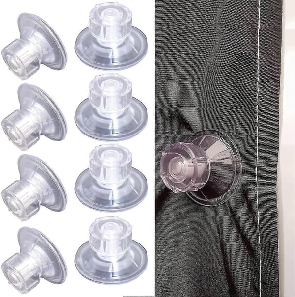 10 st Husvagns Limpets Höggrepps Markissugkoppar Fästkuddar Van Sida Fix Kit [DB]