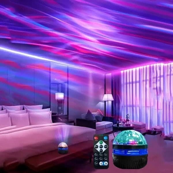 Nordlys Galakse Projektionslampe Aurora Projektor Natlampe