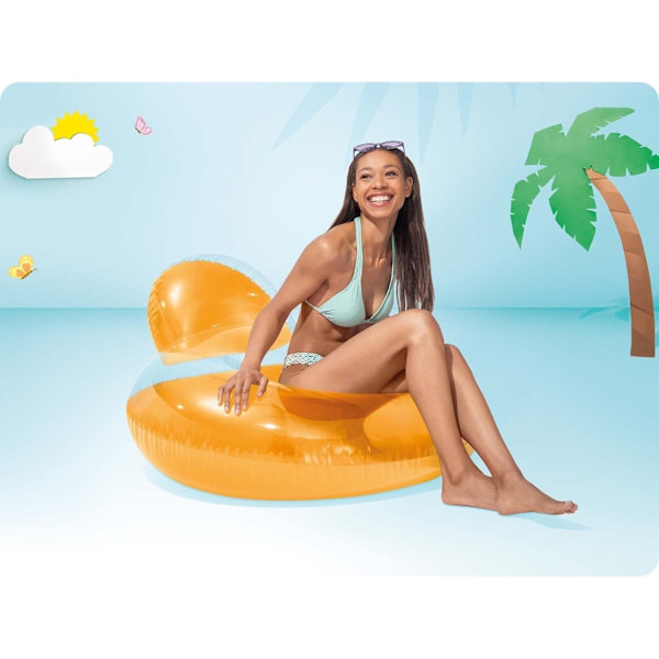 Multifunksjonell lenestol 137 x 122 cm INTEX 58889 rosa