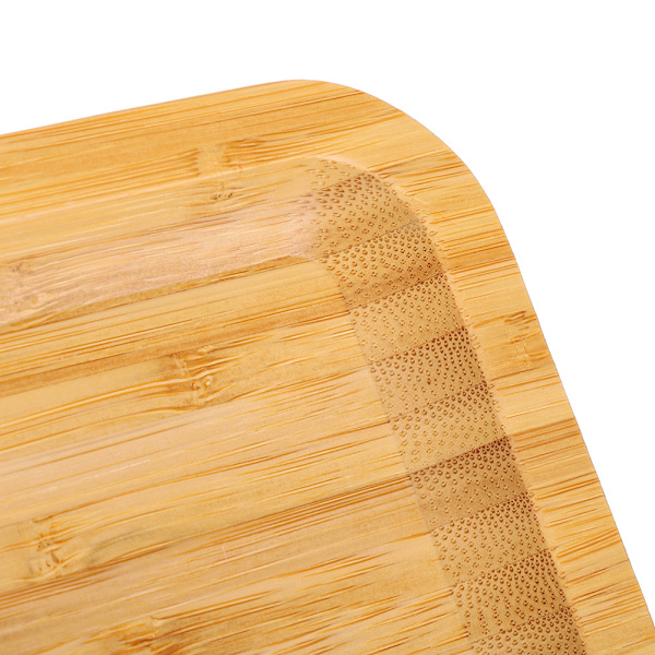 Rectangular Bamboo Serving Tray for Household Use, Storage Plate for Food, Fruit and Cakes, Durable and Eco-Friendly