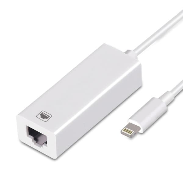 Ethernet RJ45 -sovitin Lightning -liittimellä iPhoneen ja iPadiin 100