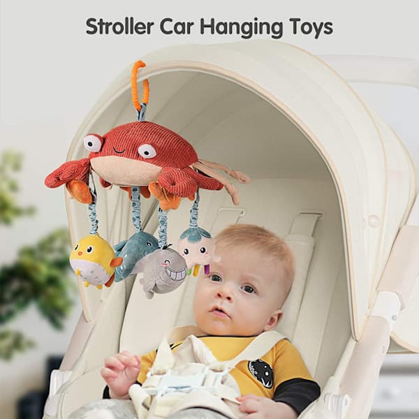 Activity Plush Animal Stroller Baby Toys, Crib Mobile Hanging Toy