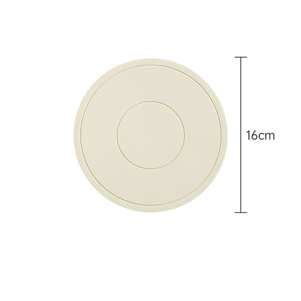 Heat Insulation Mat Silicone Coaster BEIGE 16CM BEIGE