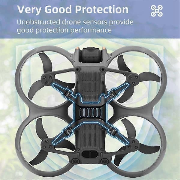 Foldable Landing Gear for Avata 2 Drone, Quick Release, Height Adjusting Leg Extender, Fall Protection, Anti-slip