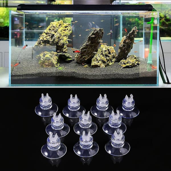 10 st per förpackning Akvarium Fisk Tank Sugkopp Ersättning Sugrör Hållare-9